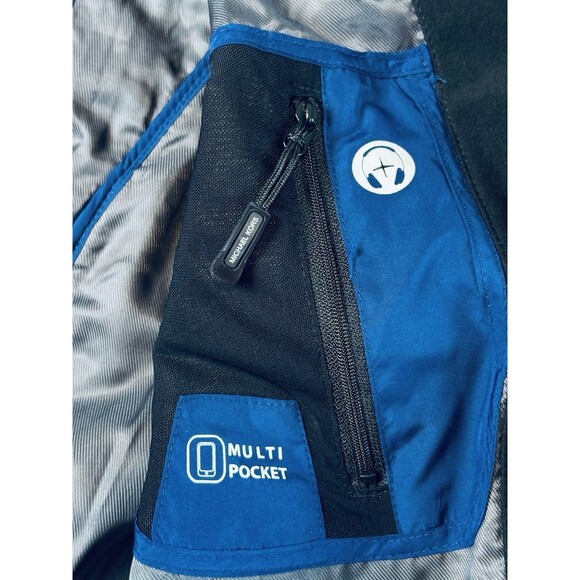 Michael Kors Men’s Tech Racing Shell Jacket Coat Black Zip Up Pockets Medium - Picture 9 of 15